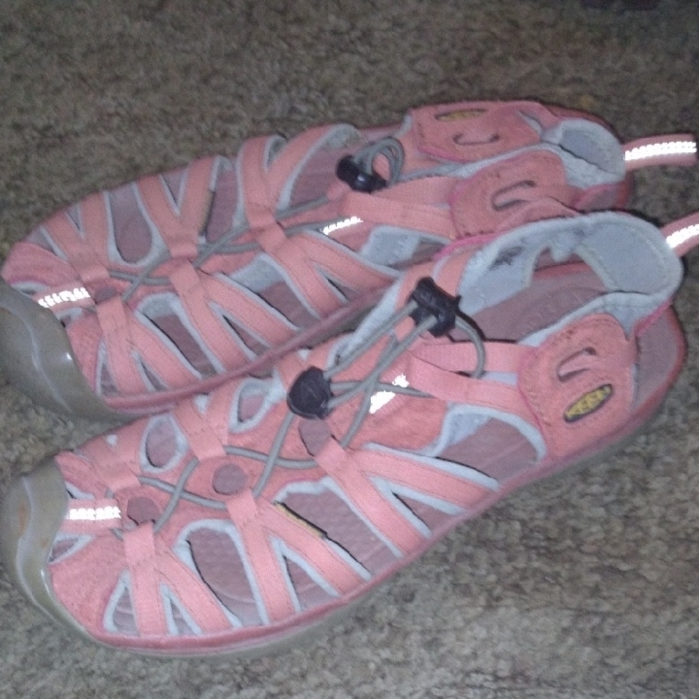 Coral Outdoor Sandals with Adjustable Straps - Picture 2 of 6